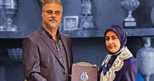 ساعده سیما، اولین سخنگوی زن باشگاه استقلال 