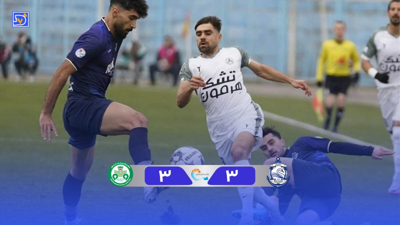 خلاصه بازی ملوان 3 – ذوب آهن 3 