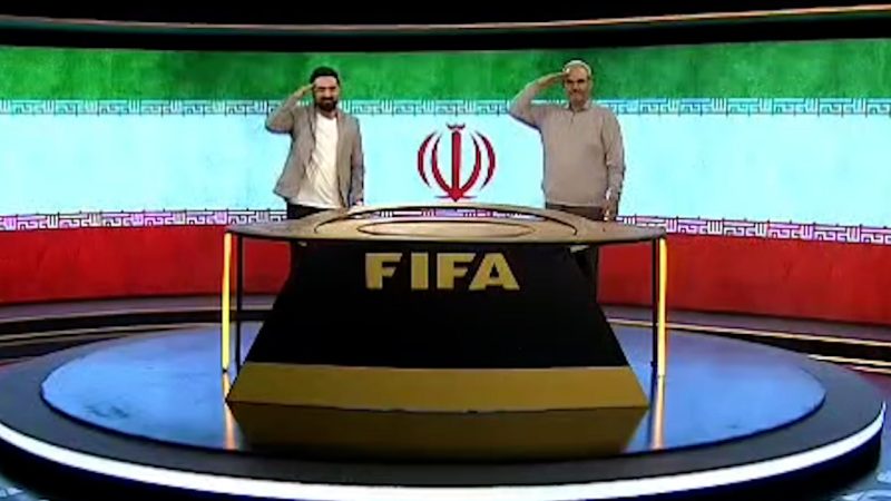 سلام نظامی جواد خیابانی و نیما دلاوری در برنامه جام‌جهانی باشگاه‌ها