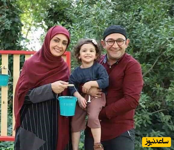 هدایت هاشمی میرولی سریال وارش در کنار همسرش