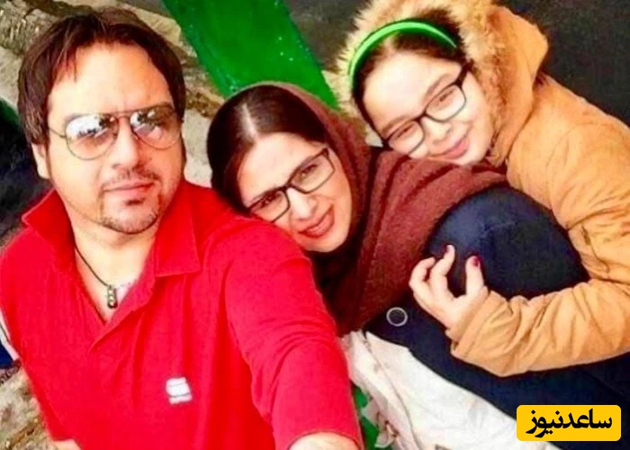 شهرام قائدی کامران سریال وارش در کنار همسر و دخترش
