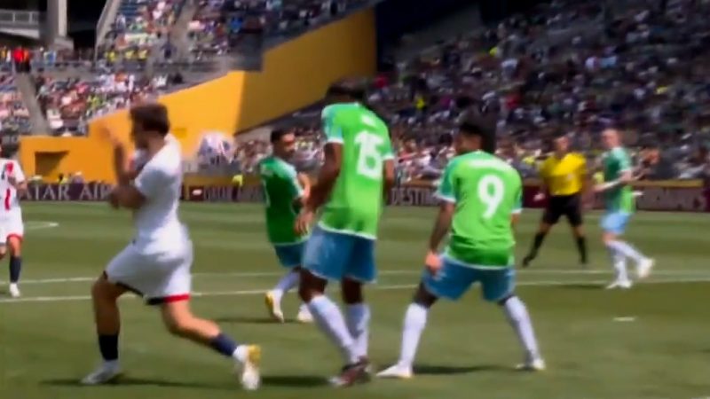 گل اول پاری سن ژرمن به سیاتل ساندرز (کواراتسخلیا)