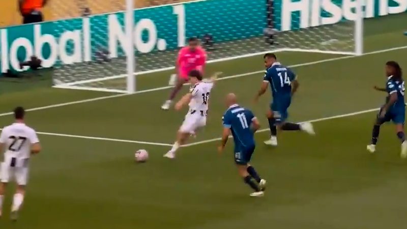 گل اول یوونتوس به ویداد کازابلانکا (ییلدیز)