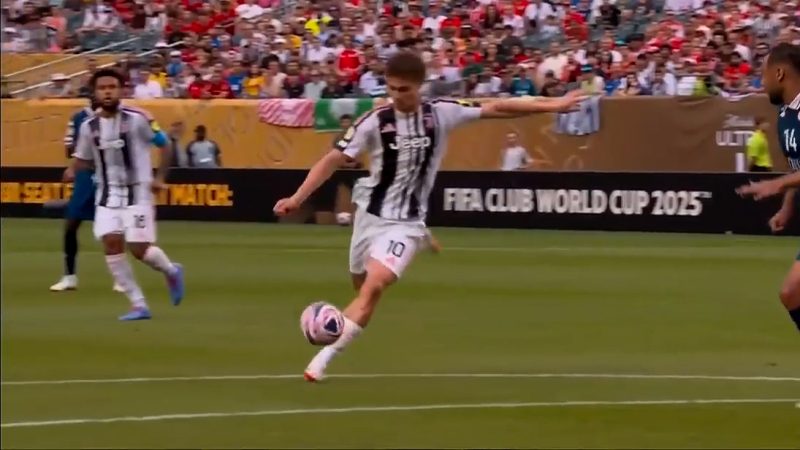 گل دوم یوونتوس به ویداد کازابلانکا با دبل (ییلدیز)