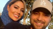 تصویری عاشقانه از بابک جهانبخش و همسرش در شمال