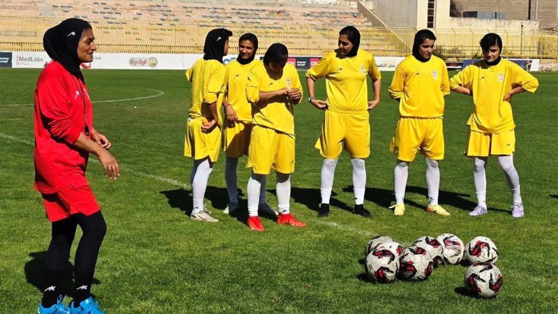 آخرین تمرین تیم‌ ملی زنان پیش از مصاف با لبنان