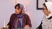 عکس| خاطره حاتمی در شام ایرانی جواب سوال جنجالی سیما تیرانداز را داد