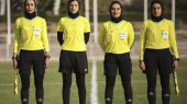 داوران زن ایرانی در لیگ قهرمانان آسیا فوتبال زنان سوت می‌زنند