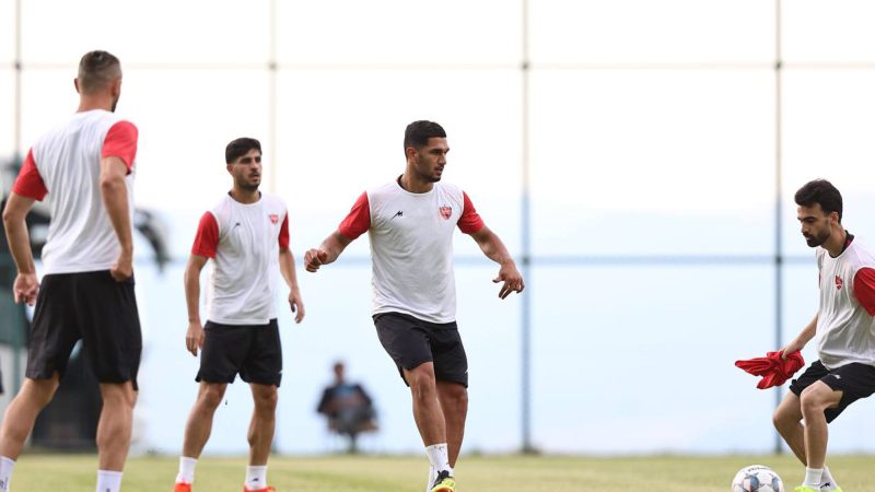 تمرین امروز پرسپولیس تحت تاثیر باران ارتفاعات ارزروم