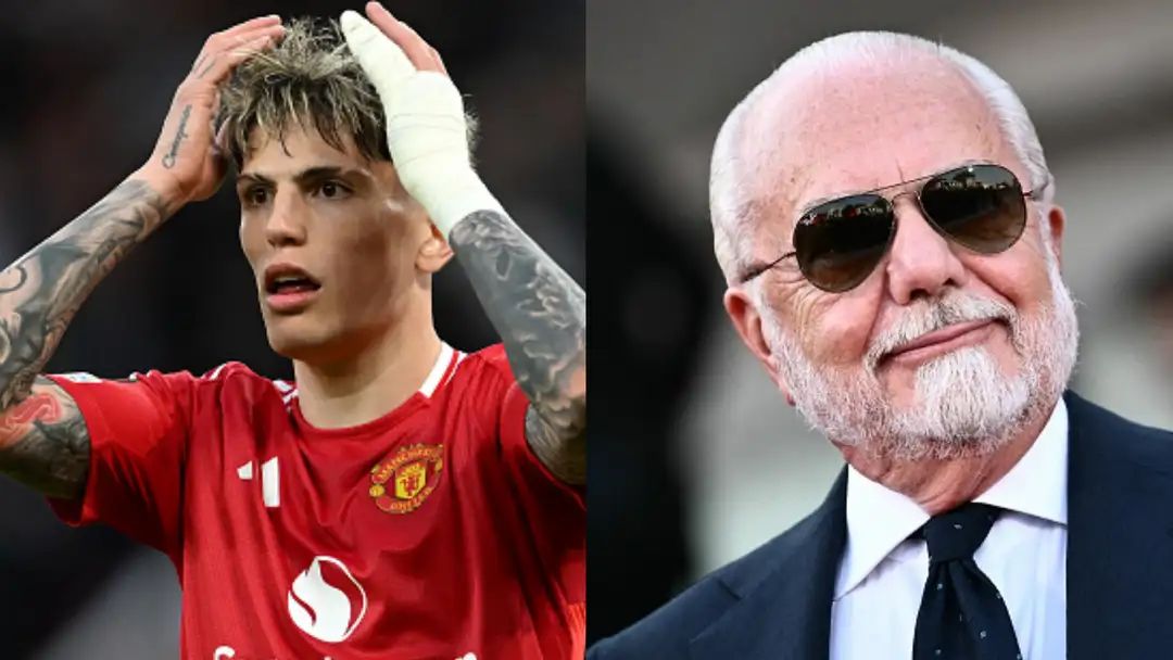 رئیس باشگاه ناپولی: گارناچو از یونایتد جدا شود، بهتر میشود!