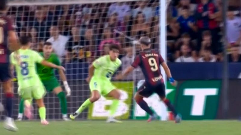 گل اول لوانته به بارسلونا (ایوان رومرو)