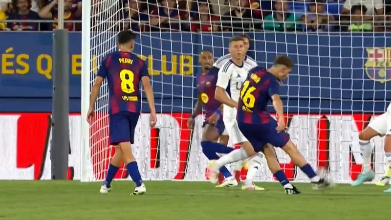 گل دوم بارسلونا به کومو (دبل فرمین لوپز)