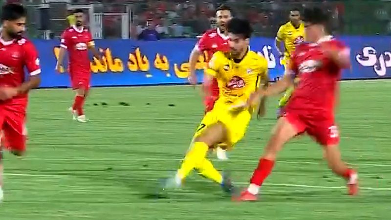 گل اول فجر به پرسپولیس (حسین شهابی)