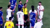 محمدرضا سلیمانی اولین اخراجی لیگ در دیدار چادرملو و فولاد 