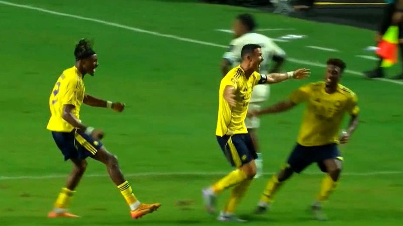 گل دوم النصر به الاتحاد توسط فلیکس با پاس کریس رونالدو 
