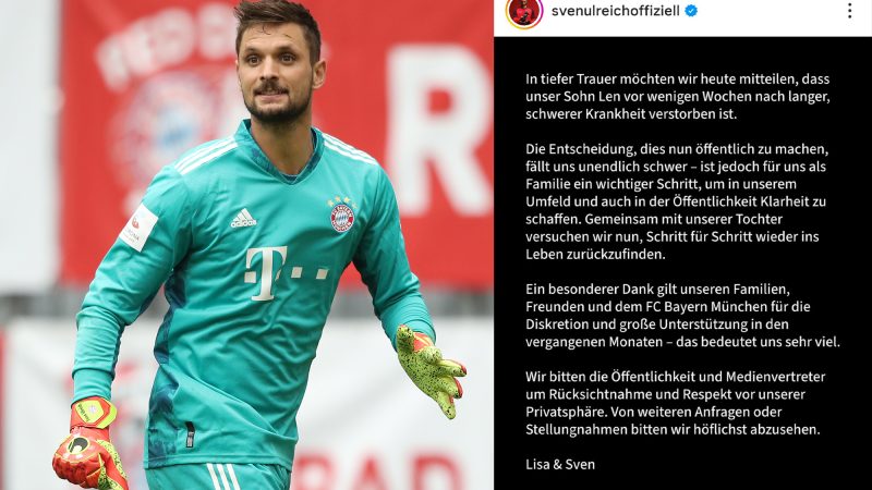 خبری تلخ و غم انگیز: دروازه بان بایرن مونیخ در سوگ پسرش نشست