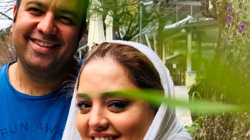 عکس سفر در زمان / مراسم عقد «علی اوجی و نرگس محمدی» در کنار کوروش تهامی و همسرش/ سال 1396