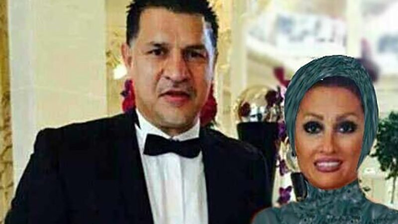 عکس/ سنگ تمام علی دایی برای تولد همسرش + کیک تولد مجلل 7 طبقه