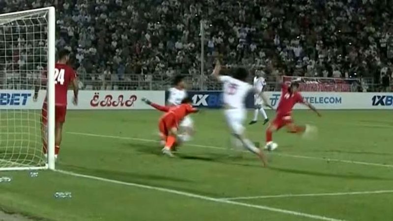 گل اول ایران به تاجیکستان (محمدمهدی محبی) 