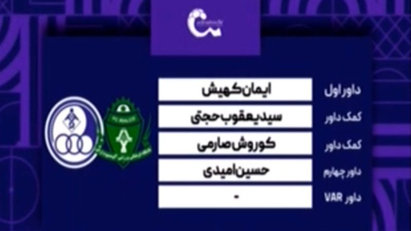 دیدار آلومینیوم اراک – استقلال خوزستان (کارشناسی داوری) 