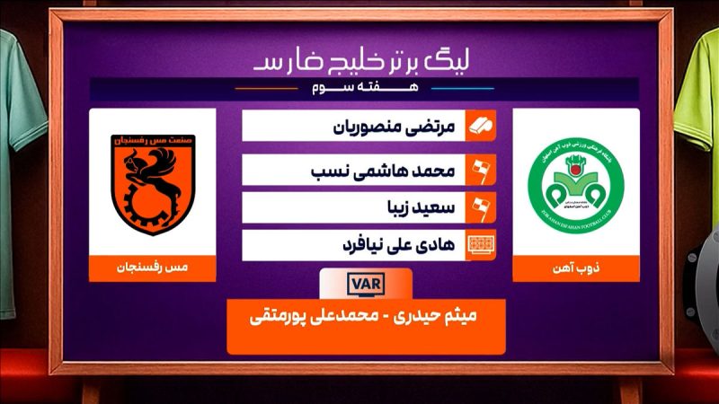 ذوب آهن – مس رفسنجان (کارشناسی داوری) 