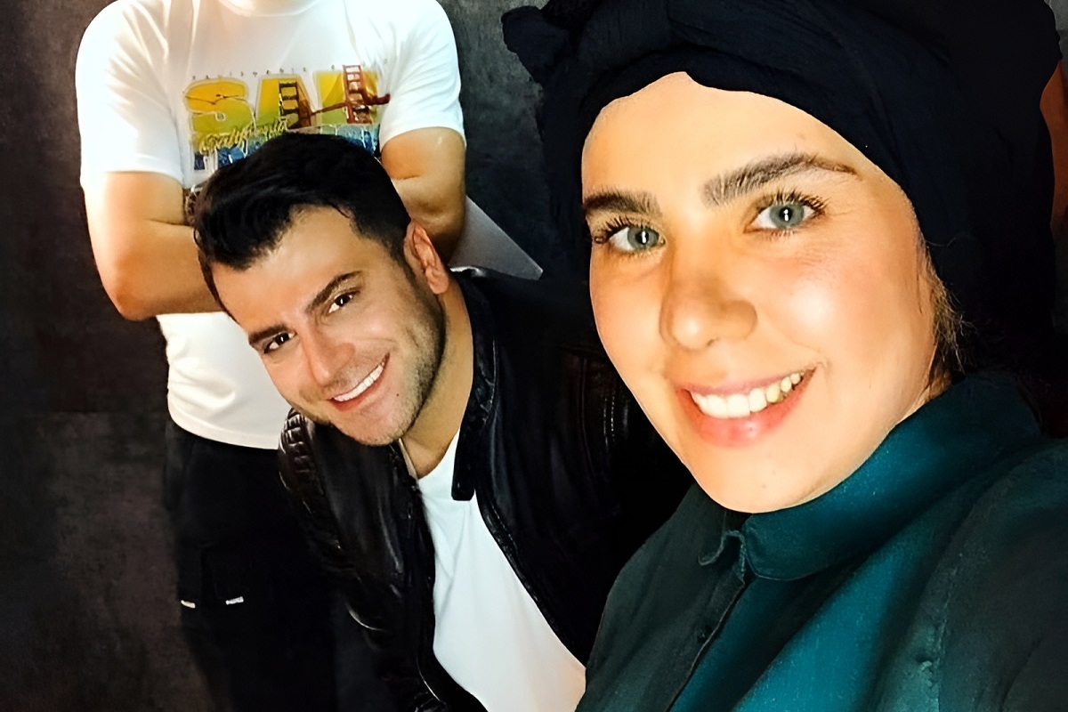 مژگان و جواد جوادی در پشت‌صحنه بچه مهندس3-1
