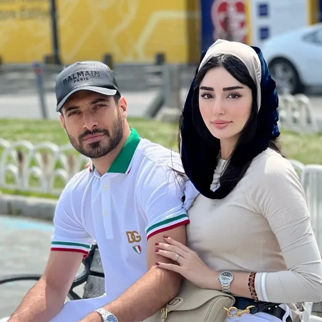 عکس شجاع خلیل زاده و همسرش