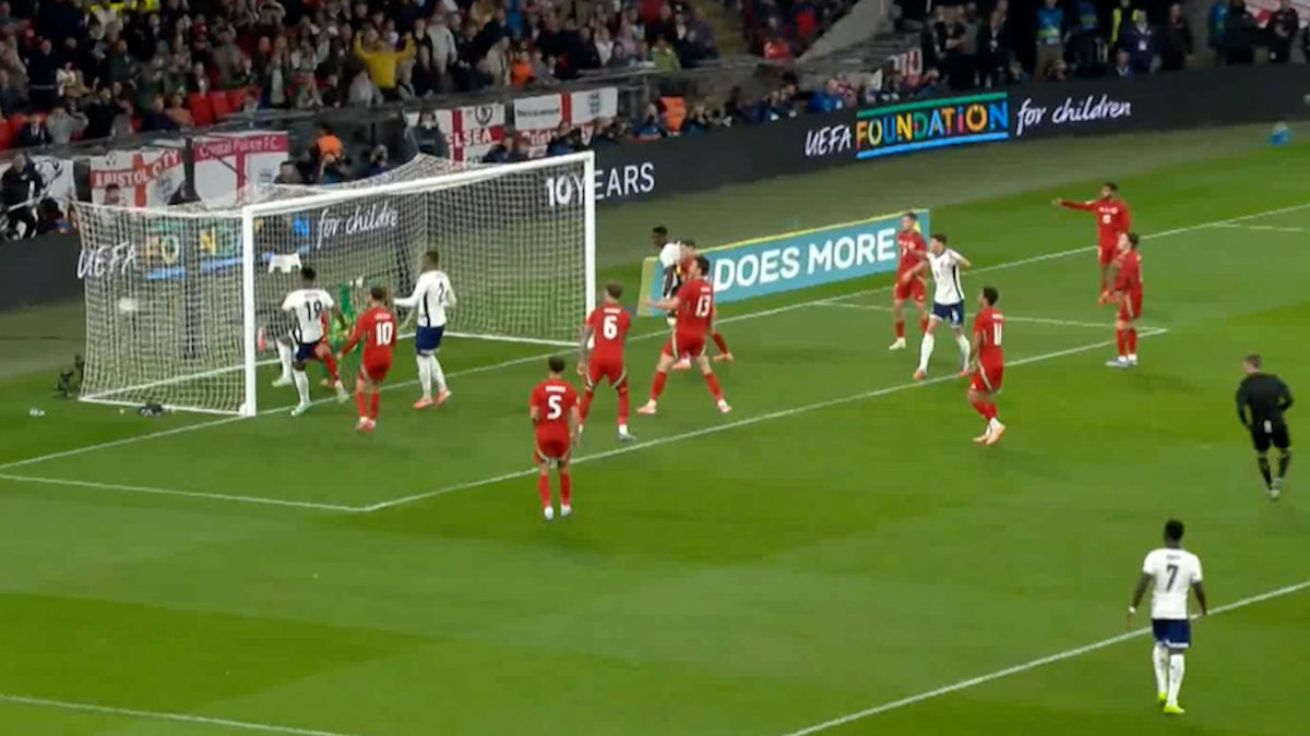 گل دوم انگلیس به ولز توسط اولی واتکینز - تصویر شاخص