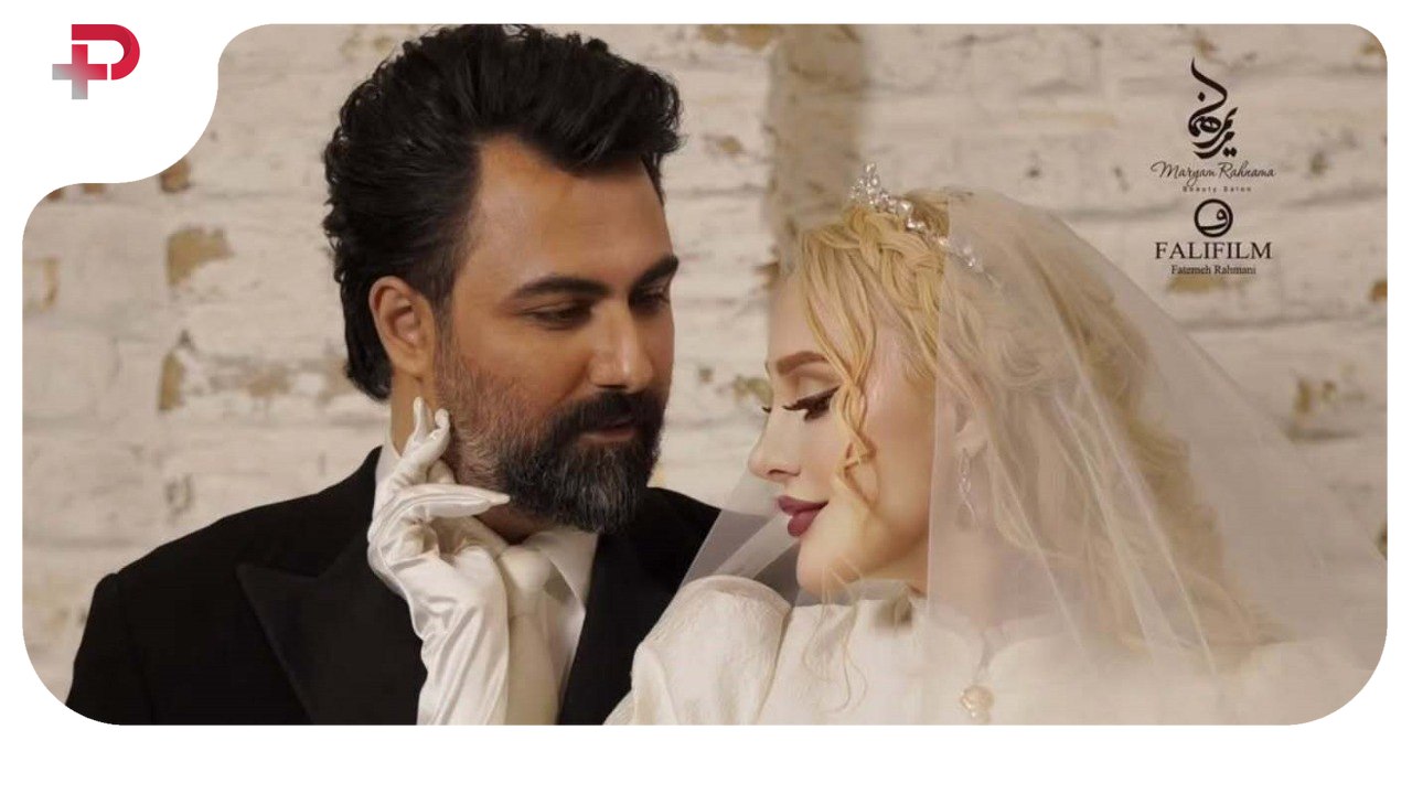 ویدیو | عقد خاص آرام جعفری و بابک انصاری به سبک آریایی / با دیدن عاقد شوکه می‌شوید!