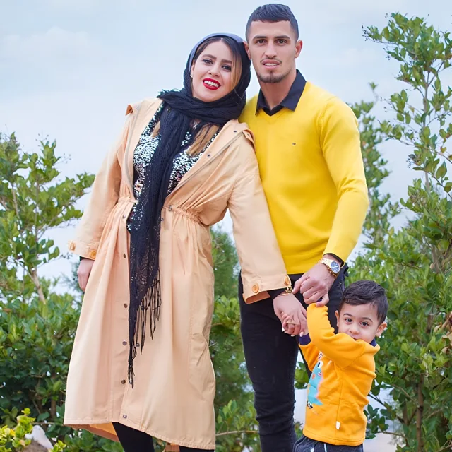 عکس علی علیپور و همسرش زهرا دژوان