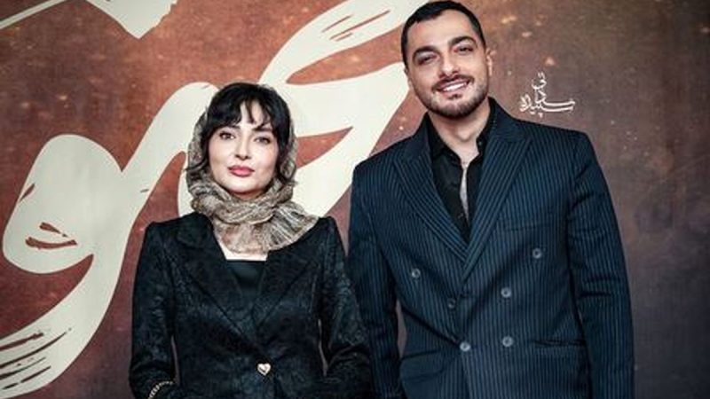 فیلم| استایل درخشان سجاد بابایی و نورا محقق در اکران فیلم مجنون غوغا به پا کرد 