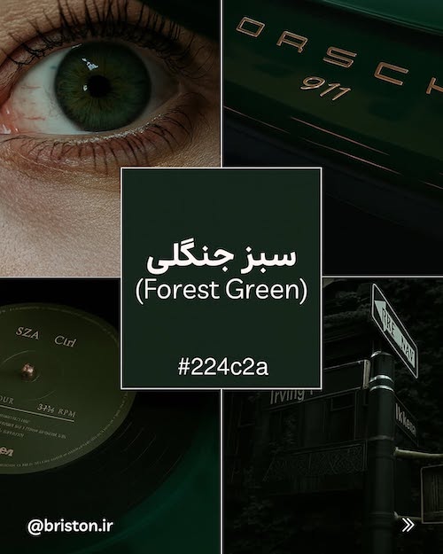 انواع رنگ سبز