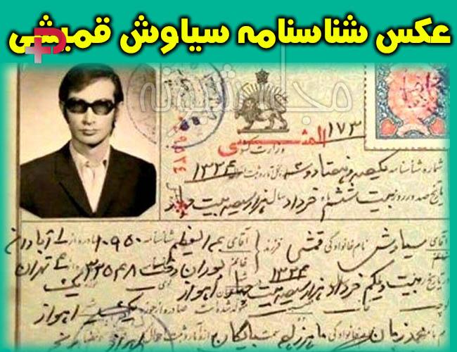شناسنامه سیاوش قمیشی خواننده 