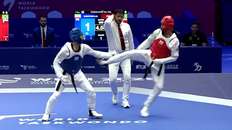 برنز امیرسینا بختیاری آخرین مدال ایران در رقابت‌های جهانی تکواندو