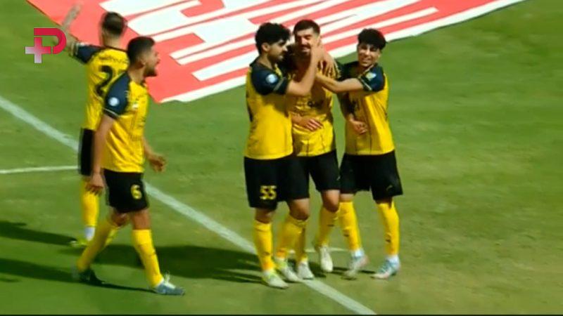 گل اول سپاهان به استقلال خوزستان (محمد دانشگر)