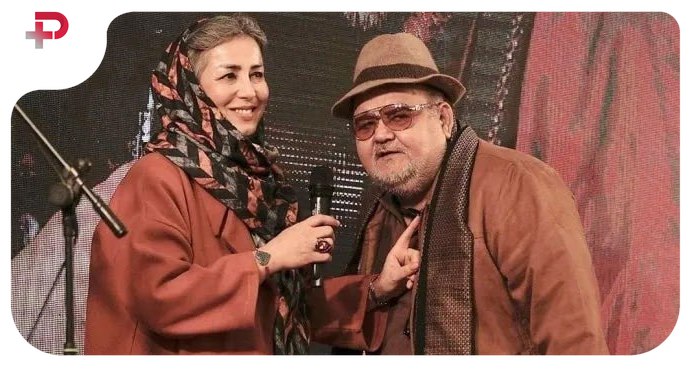 اکبر عبدی و همسرش