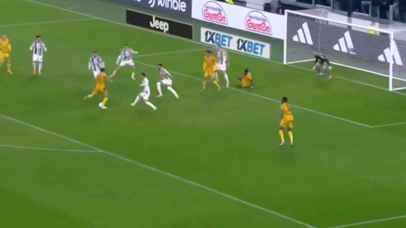 گل اول اودینزه به یوونتوس توسط نیکولو زانیولو