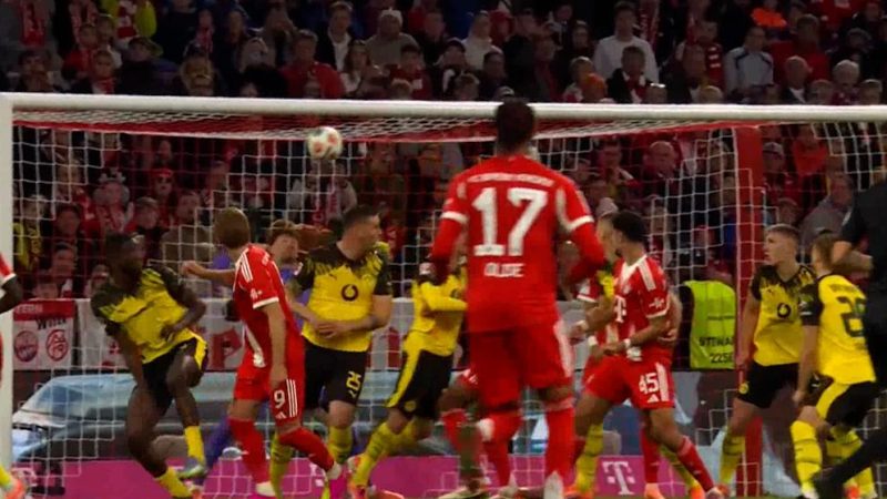 گل اول بایرن مونیخ به دورتموند (هری کین)