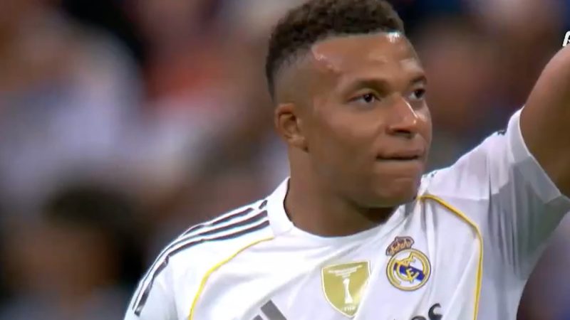 گل اول رئال مادرید به بارسلونا کیلیان امباپه