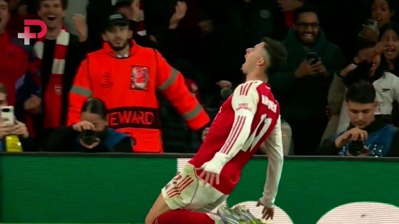 گل دوم آرسنال به اتلتیکو مادرید گابریل مارتینلی