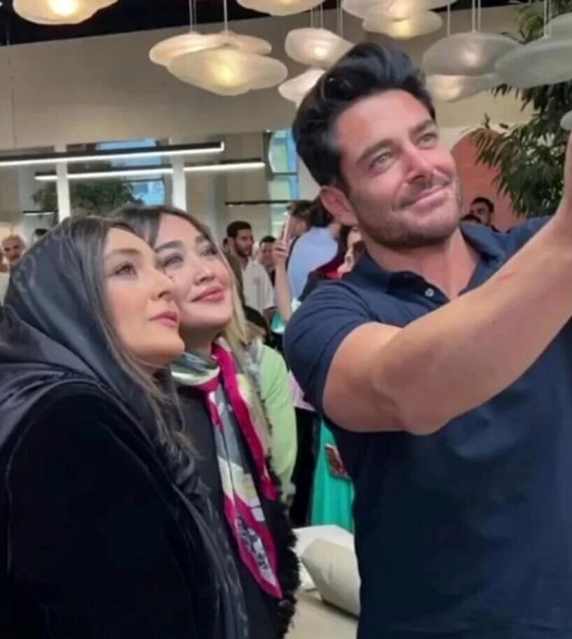 محمدرضا گلزار در افتتاحیه سالن آرایش ساره بیات