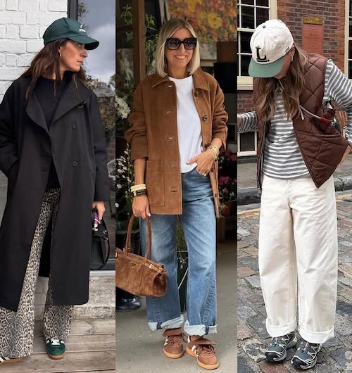 استایل‌ پاییزی با کتانی