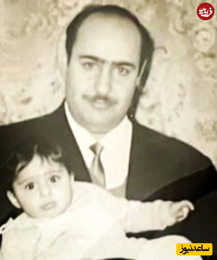  مازیار لرستانی در آغوش پدرش