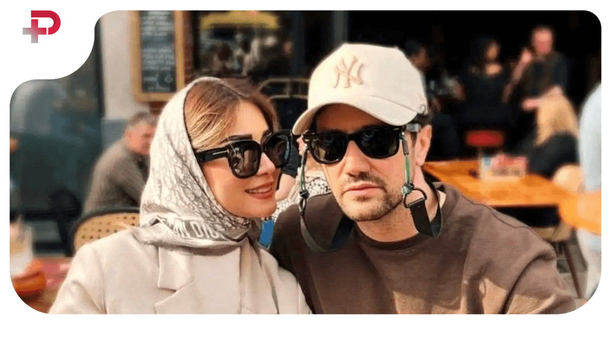 سلفی عاشقانه شاهرخ استخری و همسرش فضای مجازی رو ترکوند!