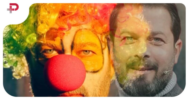 گریم عجیب پژمان بازغی؛ دلقک غمگین یا شخصیت واقعی؟