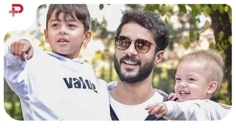 ابراز علاقه بامزه ساعد سهیلی به شازدش؛ عاشقانه پدر پسری ترکوند