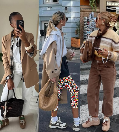 استایل‌ پاییزی با کتانی