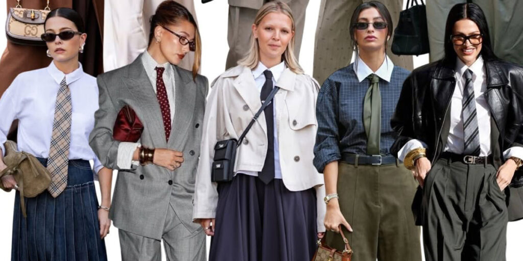 کراوات در استایل خاص پاییزی