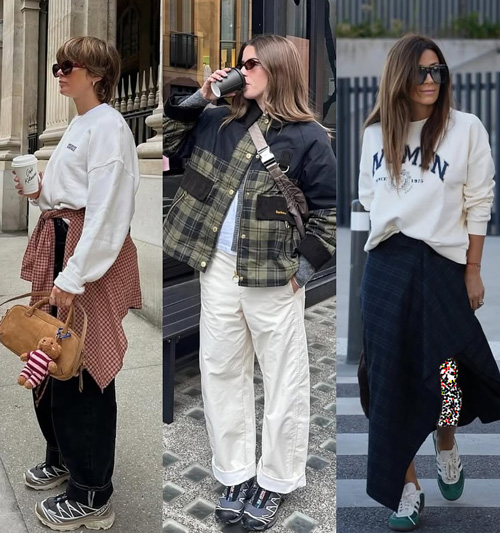 استایل‌ پاییزی با کتانی