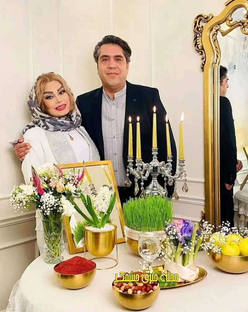 صبا راد و همسرش